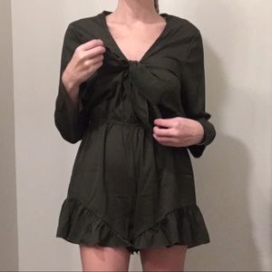 Olive Green Romper